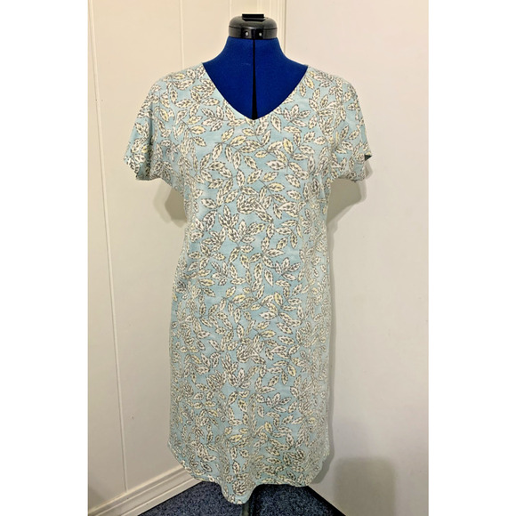 purejill Dresses & Skirts - purejill Soft V neck T shirt Dress Pima Cotton Medium Petite Casual Cottage